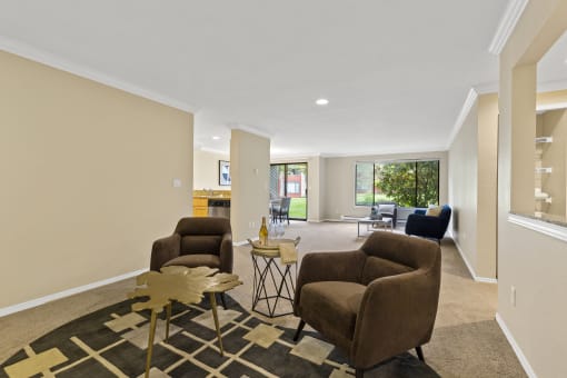Yarrowood Highlands living room with chairs