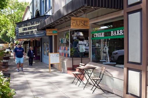 Parc East Apartments store front