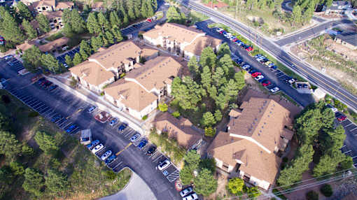 Overhead view of Table Rock Apartment Homes in Flagstaff, AZ