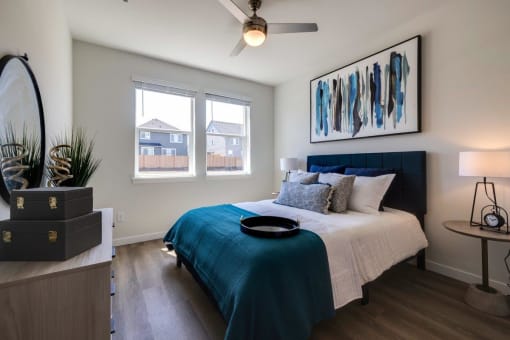 Solace at Rainier Ridge Apartments Model Bedroom