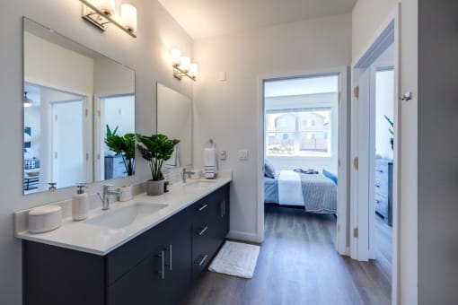 Solace at Rainier Ridge Apartments Model Bathroom