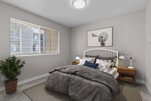 Bayview Apartment Homes in Federal Way, Washington Model Bedroom