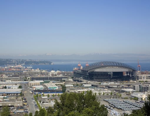 Beacon View Apartments Baseball Stadium  and City View