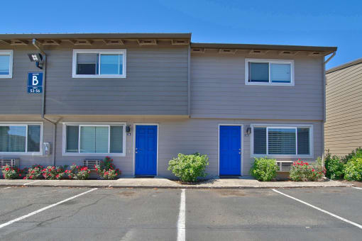 Block 88 blue front doors