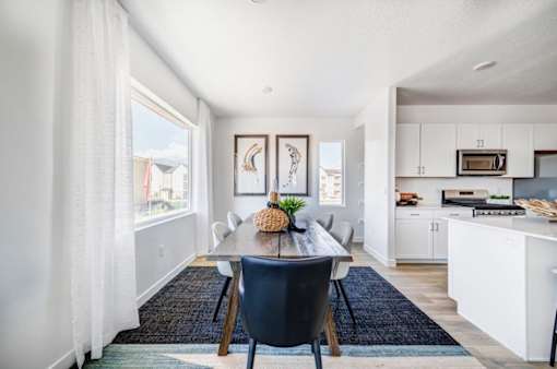 BLVD 120 Townhomes in Pleasant Grove, Utah Model Dining Room