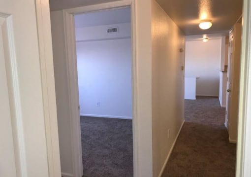 Columbine West Apartments Bedroom and Hallway
