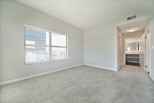 Boulevard on Wilshire Large Bedroom with Attached Bathroom