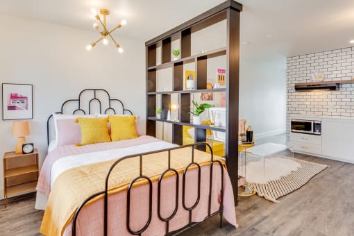 The Empire Apartments Model Bedroom Area