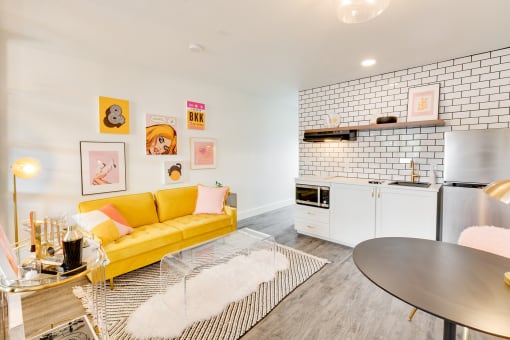 The Empire Apartments Model Living Room