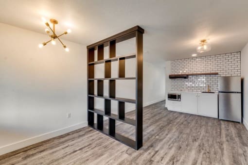 The Empire Apartments Living Room and Kitchen