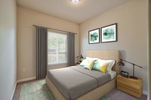 Springwater Crossing Apartments staged two-bedroom bedroom 2
