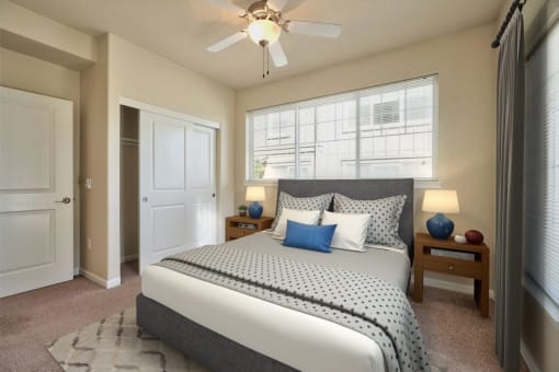 Springwater Crossing Apartments staged two-bedroom bedroom 1