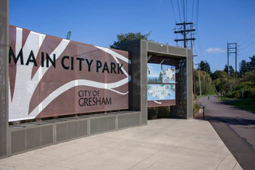 Campbell Park city park sign