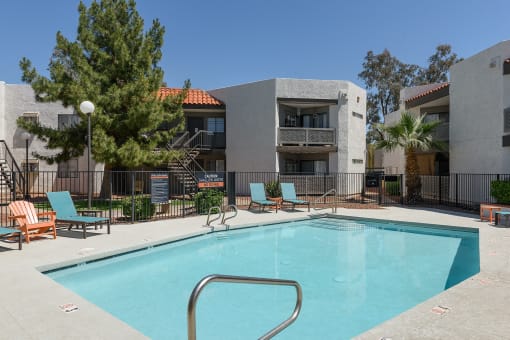 our apartments have a resort style swimming pool