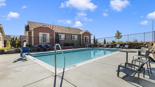 the swimming pool at the falls at rolland park apartments fl