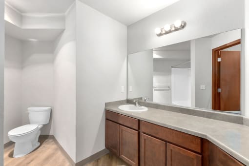 Pioneer Meadows Bathroom with Large Vanity