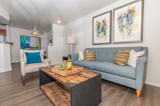Port Royale Luxury Apartment Homes in Sierra Vista, Arizona Model Living Room