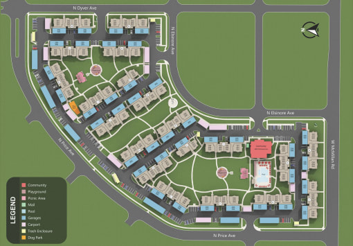 Prelude at Paramount Apartments Site Map