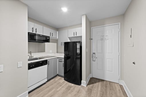 Studio Domain Apartments in Austin, Texas Model Kitchen