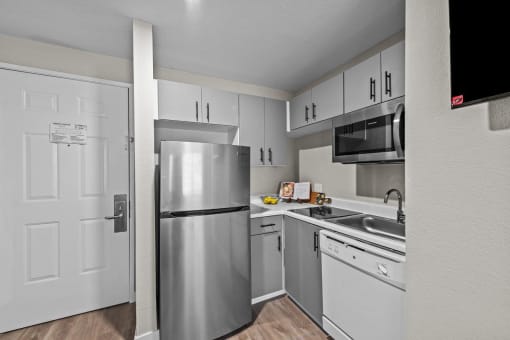 Studio Domain Apartments in Austin, Texas Model Kitchen