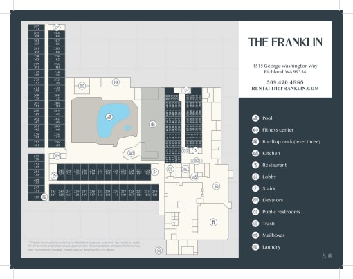 Property Map for The Franklin Apartments