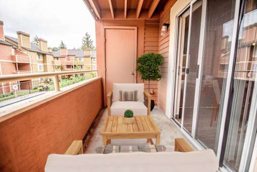 The Lucent Apartments in Tacoma, Washington Private Balcony