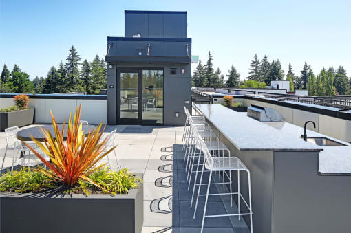 Geo Apartments Outdoor Seating Area