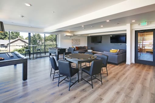 Geo Apartments Clubhouse Seating Area