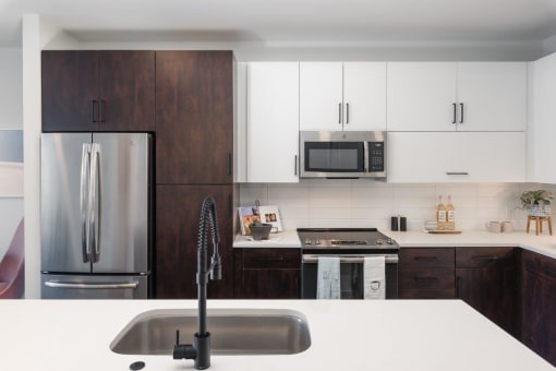 Trovita Rio Apartments in Tempe, Arizona Model Kitchen with Island