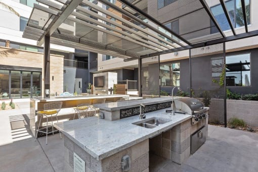 Trovita Rio Apartments in Tempe, Arizona BBQ Area