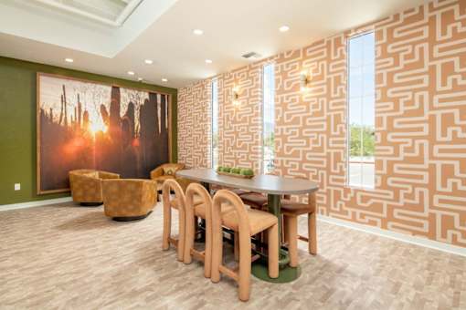 Villa Cielo Cortaro Apartments in Tucson, Arizona Clubhouse Lounge