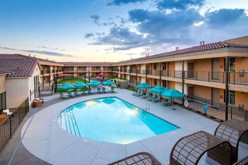 Villa Cielo Cortaro Apartments in Tucson, Arizona Exterior and Pool
