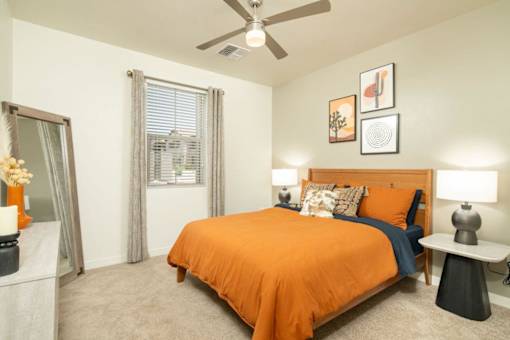 Villa Cielo Cortaro Apartments in Tucson, Arizona Model Bedroom