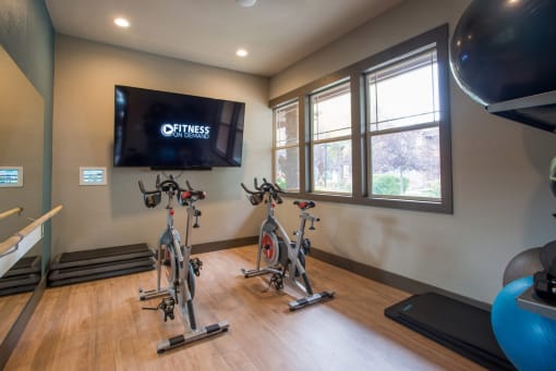 Whisper Sky Apartments Fitness On Demand Studio with Exercise Bikes