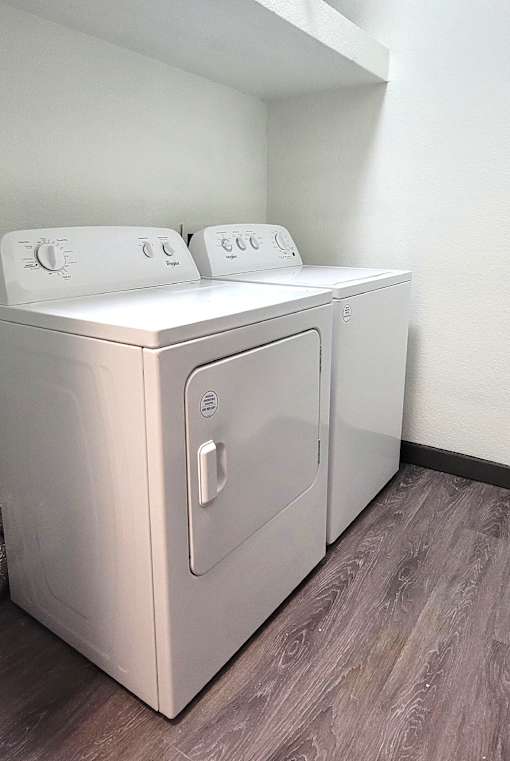 Washing machine and dryer at The Talon, Denton