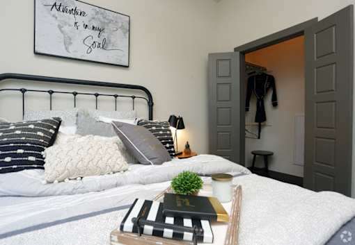 model closet at The Liberty Lofts, Gainesville, 76240
