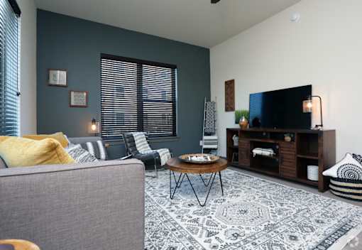 Living Area at The Liberty Lofts, Gainesville, TX