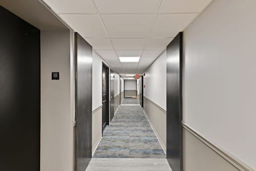 Hallways at CityView on Meridian, Indianapolis, Indiana