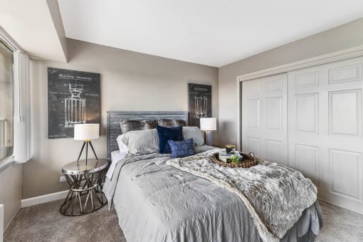 King-Sized Bedrooms at CityView on Meridian, Indiana