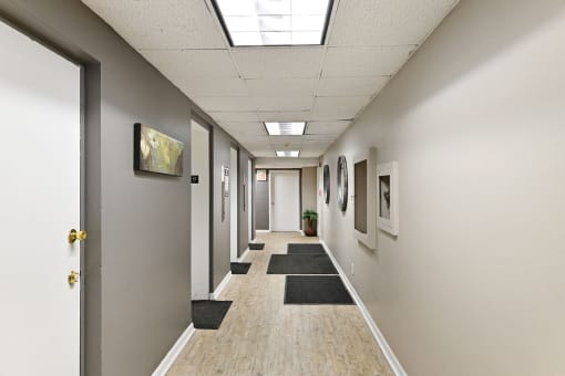 Hallways at CityView on Meridian, Indianapolis, IN, 46208