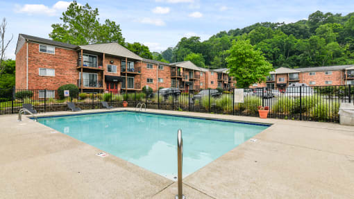 Secondary view of the swimming pool at Heritage Hill Estates Apartments, Cincinnati, Ohio 45227