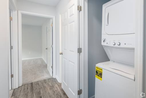 Stacked Washer and Dryer at Peachtree Place Apartments, South Carolina
