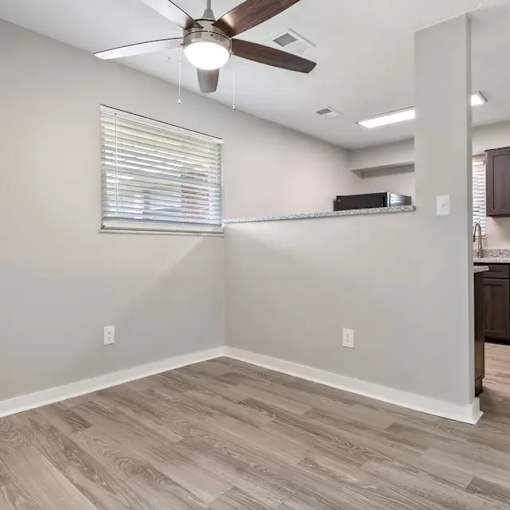 Room with wooden floor at Lexington Square, Lexington, Kentucky