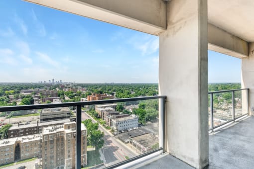 Balcony at CityView on Meridian, Indianapolis, 46208