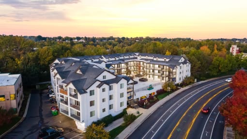 Aerial View at River Walk Apartments, Boise, ID
