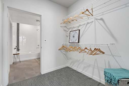 Closet View at Cycle Apartments, Fort Collins, 80525