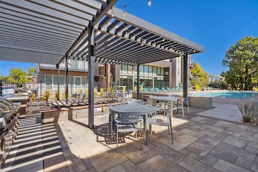 Shaded Patio at Cycle Apartments, Colorado, 80525
