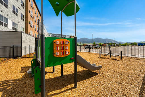 A playground at The Beaumont Apartments, Bozeman