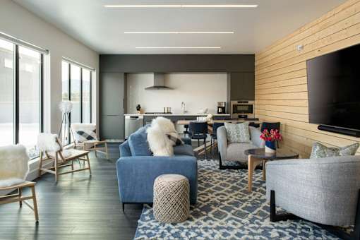 Spacious Living Room at Cannery Flats, Bozeman, 59715