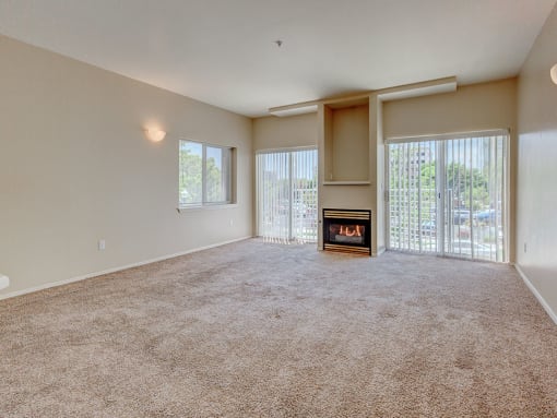 Carpeted Living Area at C.W. Moore Apartments, Boise